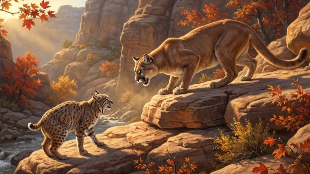 Mountain Lion vs Bobcat